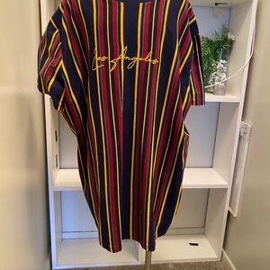 Striped T-Shirt with Los Angeles Script